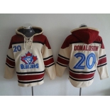 Men's Toronto Blue Jays #20 Josh Donaldson Cream MLB Baseball Hoodie