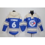 Men's Toronto Blue Jays #6 Marcus Stroman Blue Alternate MLB Hoodie