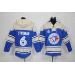 Men's Toronto Blue Jays #6 Marcus Stroman Blue Alternate MLB Hoodie