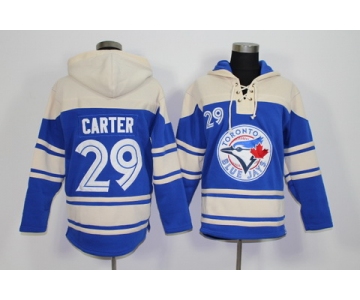 Toronto Blue Jays #29 Joe Carter Retired Player Blue Alternate MLB Hoodie