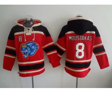 Men's Kansas City Royals #8 Mike Moustakas Red MLB Baseball Hoodie