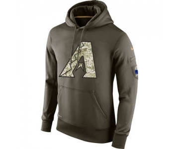 Men's Arizona Diamondbacks Nike Olive Salute To Service KO Performance Hoodie