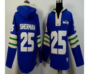 Nike Seattle Seahawks #25 Richard Sherman Light Blue 2015 NFL Hoody