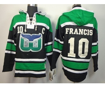 Old Time Hockey Hartford Whalers #10 Ron Francis Black Hoodie