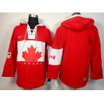2014 Old Time Hockey Olympics Canada Blank Red Hoodie