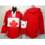 2014 Old Time Hockey Olympics Canada Blank Red Hoodie