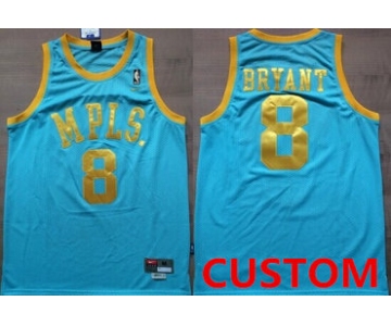 Custom Los Angeles Lakers MPLS Blue Swingman Throwback Jersey