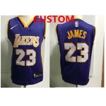 Custom Los Angeles Lakers  Purple Toddlers Jersey