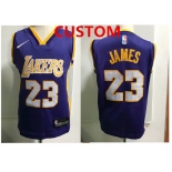 Custom Los Angeles Lakers  Purple Toddlers Jersey