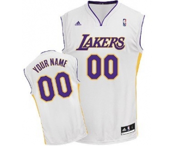 Kids Los Angeles Lakers Customized White Jersey