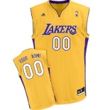 Kids Los Angeles Lakers Customized Yellow Jersey