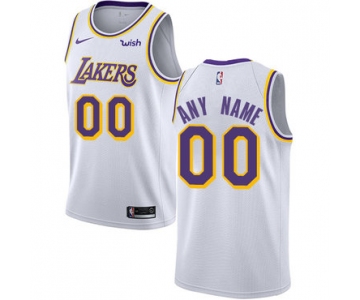 Men's Los Angeles Lakers Authentic White Association Edition Nike NBA Customized Jersey