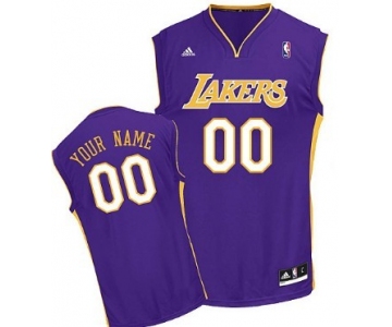 Mens Los Angeles Lakers Customized Purple Jersey