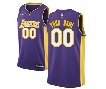 Men's Nike Los Angeles Lakers Customized Authentic Purple NBA Statement Edition Jersey