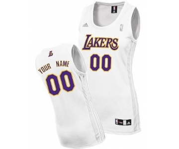 Womens Los Angeles Lakers Customized White Jersey