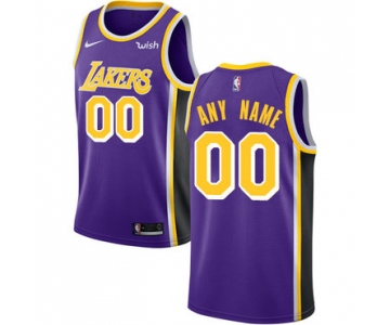 Youth Los Angeles Lakers Authentic Purple Statement Edition Nike NBA Customized Jersey