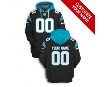 Men's Carolina Panthers Active Player Black Custom 2021 Pullover Hoodie