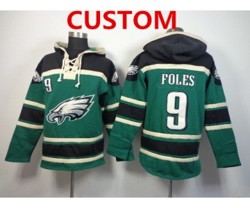 Men's Philadelphia Eagles Custom 2014 Dark Green Hoodie