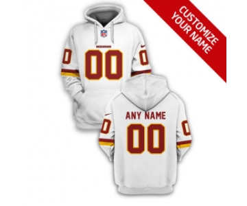 Men's Washington Football Team Active Player White Custom 2021 Pullover Hoodie
