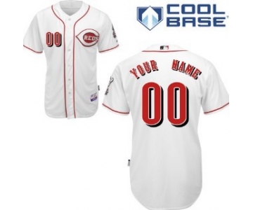 Kids' Cincinnati Reds Customized White Jersey