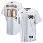 Men's Cincinnati Reds Active Player Custom White 2022 All-Star Cool Base Stitched Baseball Jersey