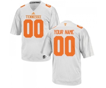 Mens Tennessee Volunteers Custom Replica Football Jersey - 2015 White