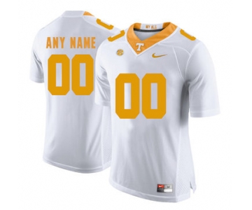 Tennessee Volunteers White Men's Customized College Football Jersey