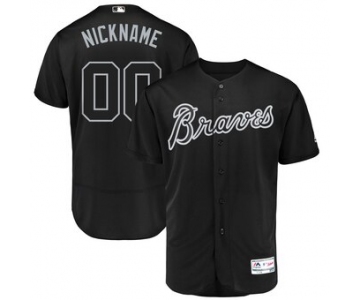 Atlanta Braves Majestic 2019 Players' Weekend Flex Base Authentic Roster Custom Black Jersey