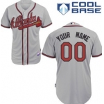 Kids' Atlanta Braves Customized Gray Jersey
