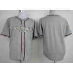 Kids' Atlanta Braves Customized Gray With Camo Jersey
