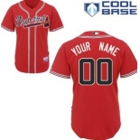 Kids' Atlanta Braves Customized Red Jersey