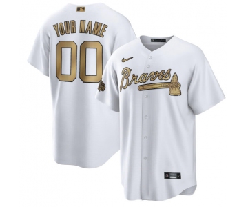 Men's Atlanta Braves Active Player Custom 2022 All-Star Cool Base White Stitched Baseball Jersey
