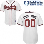 Men's Atlanta Braves Customized White Jersey