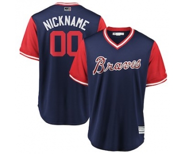 Men's Atlanta Braves Majestic Navy 2018 Players' Weekend Cool Base Custom Jersey