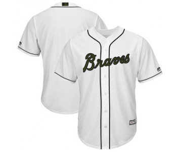 Men's Atlanta Braves Majestic White 2018 Memorial Day Cool Base Team Custom Jersey
