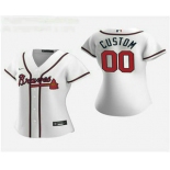 Women's Custom Atlanta Braves 2020 White Home Nike Jersey