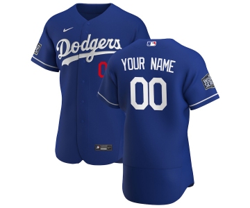 Los Angeles Dodgers Custom Men's Nike Royal Alternate 2020 World Series Bound Authentic Player MLB Jersey