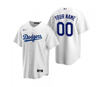 Men's Los Angeles Dodgers Custom Nike White Stitched MLB Cool Base Home Jersey