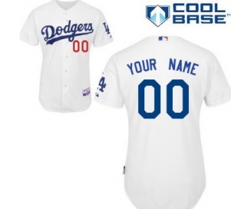 Men's Los Angeles Dodgers Customized White Jersey