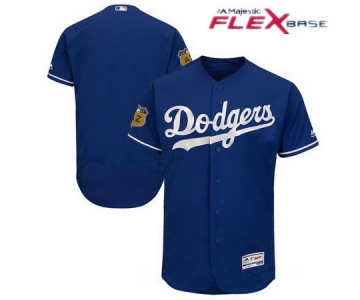 Men's Los Angeles Dodgers Majestic Royal Blue 2017 Spring Training Authentic Flex Base Stitched MLB Custom Jersey