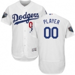 Men's Los Angeles Dodgers Majestic White 2018 World Series Flex Base Custom Jersey