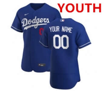 Youth Nike los angeles dodgers blue flex base custom jersey