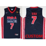 Custom 1992 Olympics Team USA Navy Blue Swingman Jersey