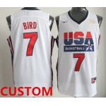 Custom 1992 Olympics Team USA  White Swingman Jersey