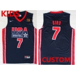 Kids Custom 1992 Olympics Team USA Navy Blue Swingman Jersey