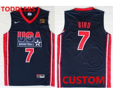 Toddlers Custom 1992 Olympics Team USA Navy Blue Swingman Jersey