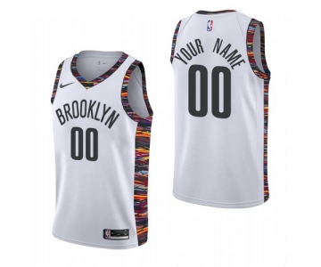 Nike Brooklyn Nets Custom 2019-20 White City Edition NBA Jersey