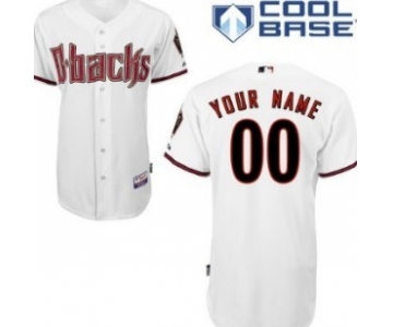 Kids' Arizona Diamondbacks Customized White Jersey