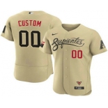 Men's Arizona Diamondbacks ACTIVE PLAYER Custom 2021 Gold City Connect Flex Base Stitched MLB Jersey