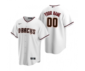 Men's Arizona Diamondbacks Custom Nike White Stitched MLB Cool Base Home Jersey